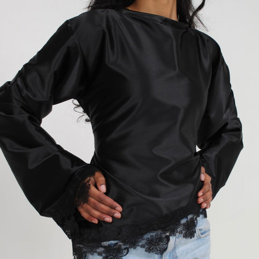 Black silk longsleeve
