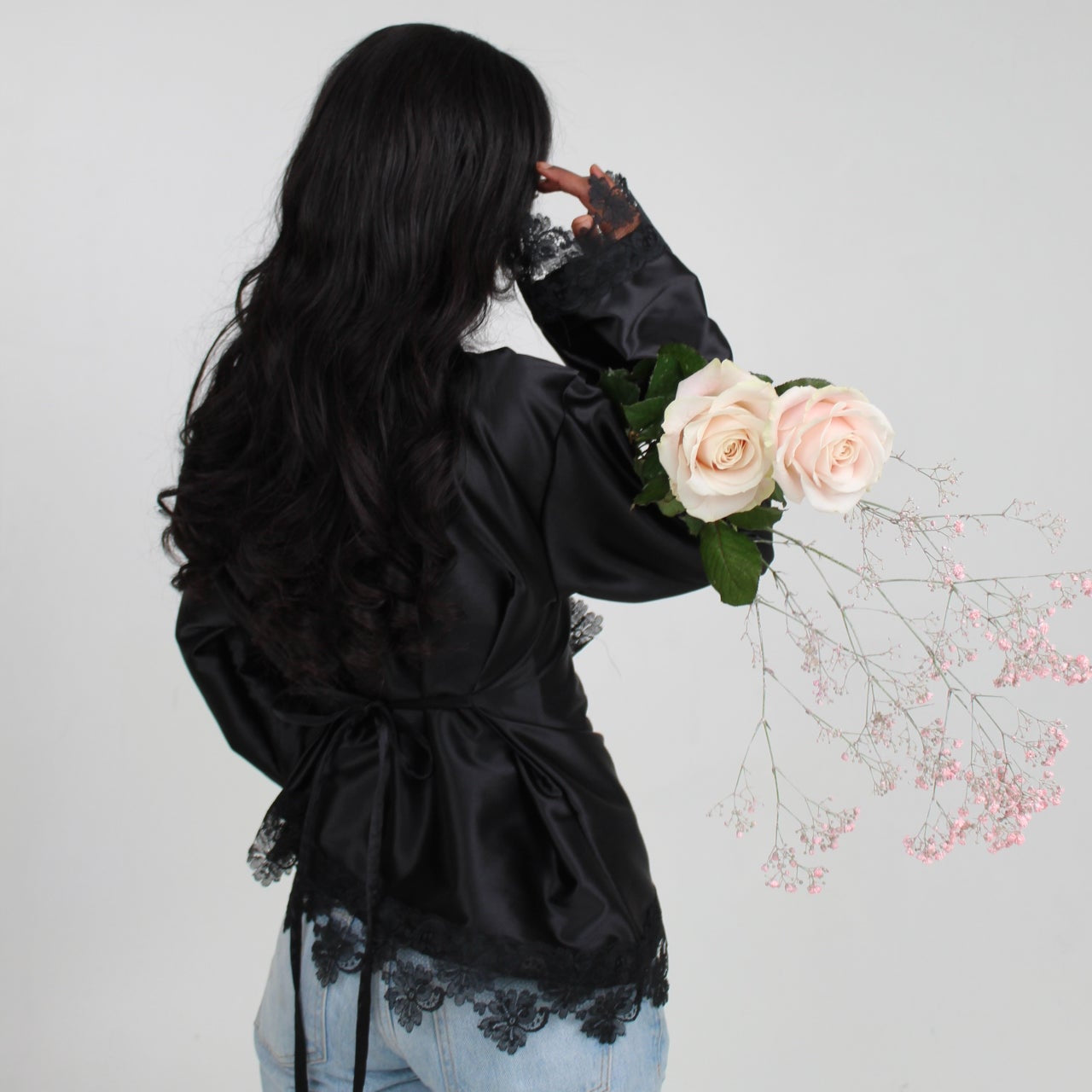 Black silk longsleeve