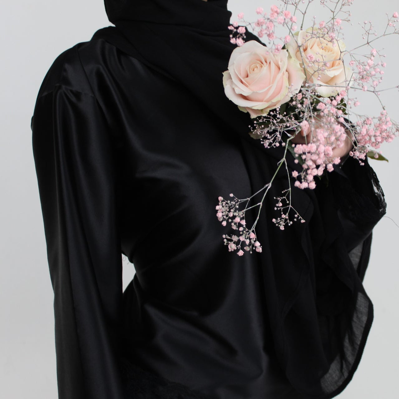 Black silk longsleeve
