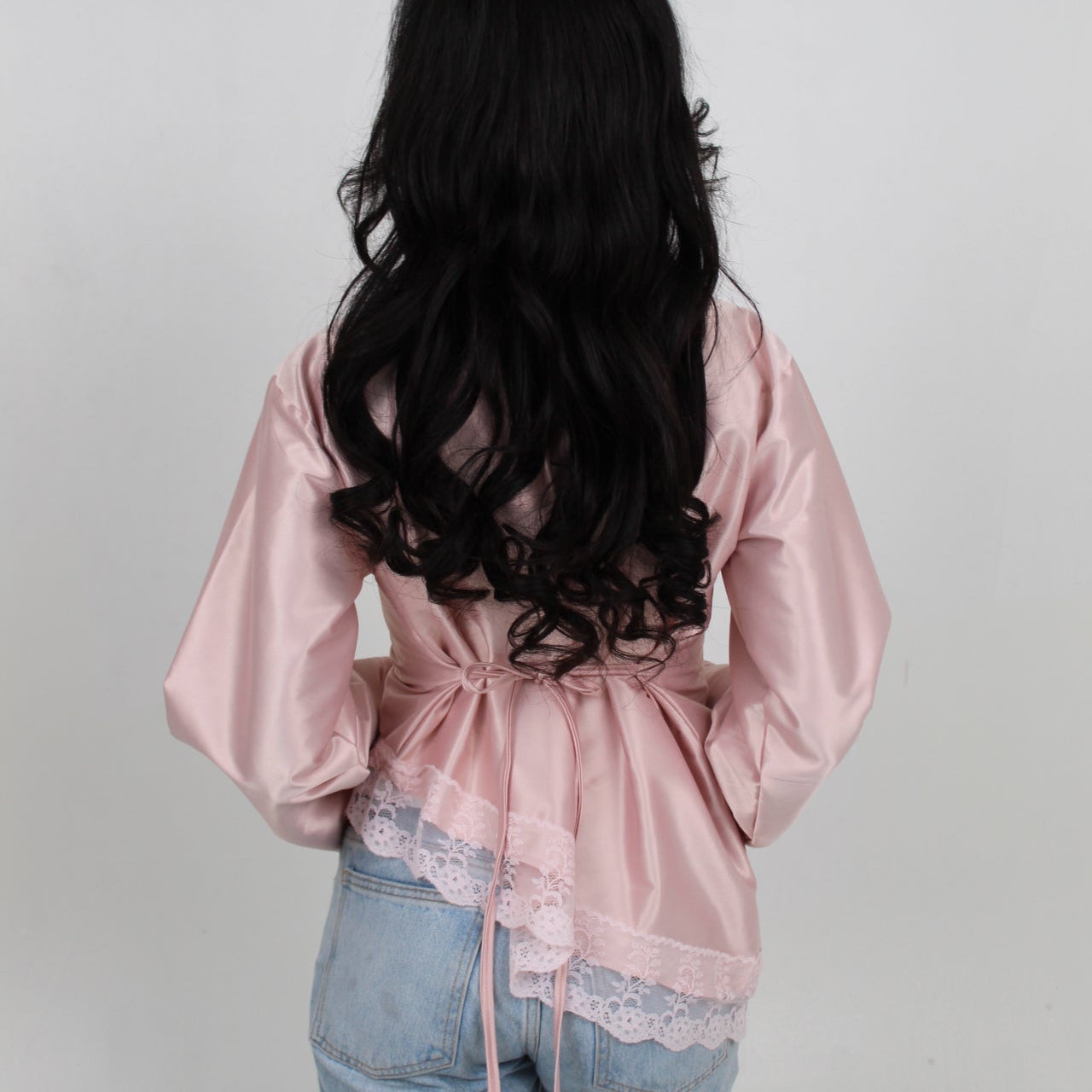 Light pink silk longsleeve
