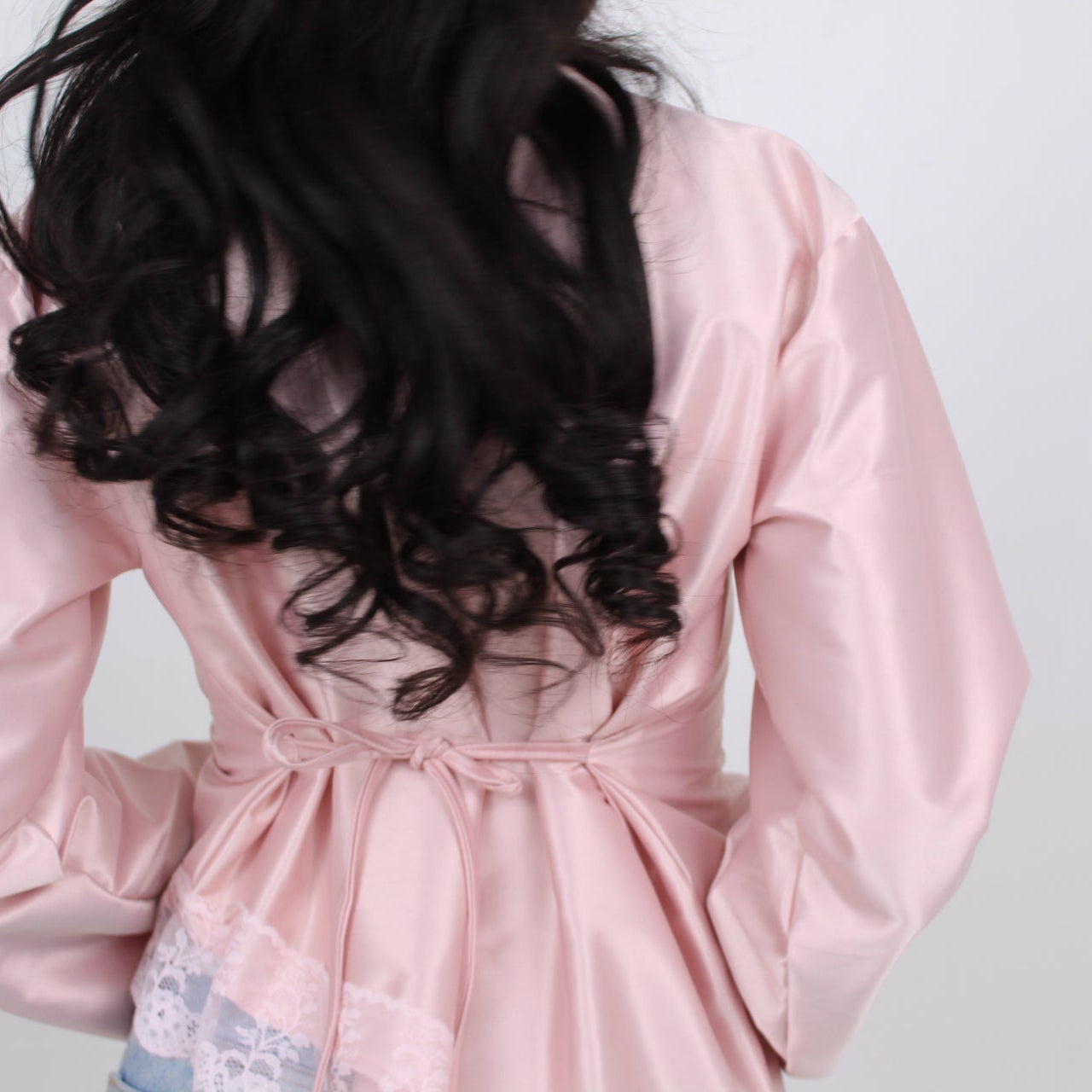 Light pink silk longsleeve
